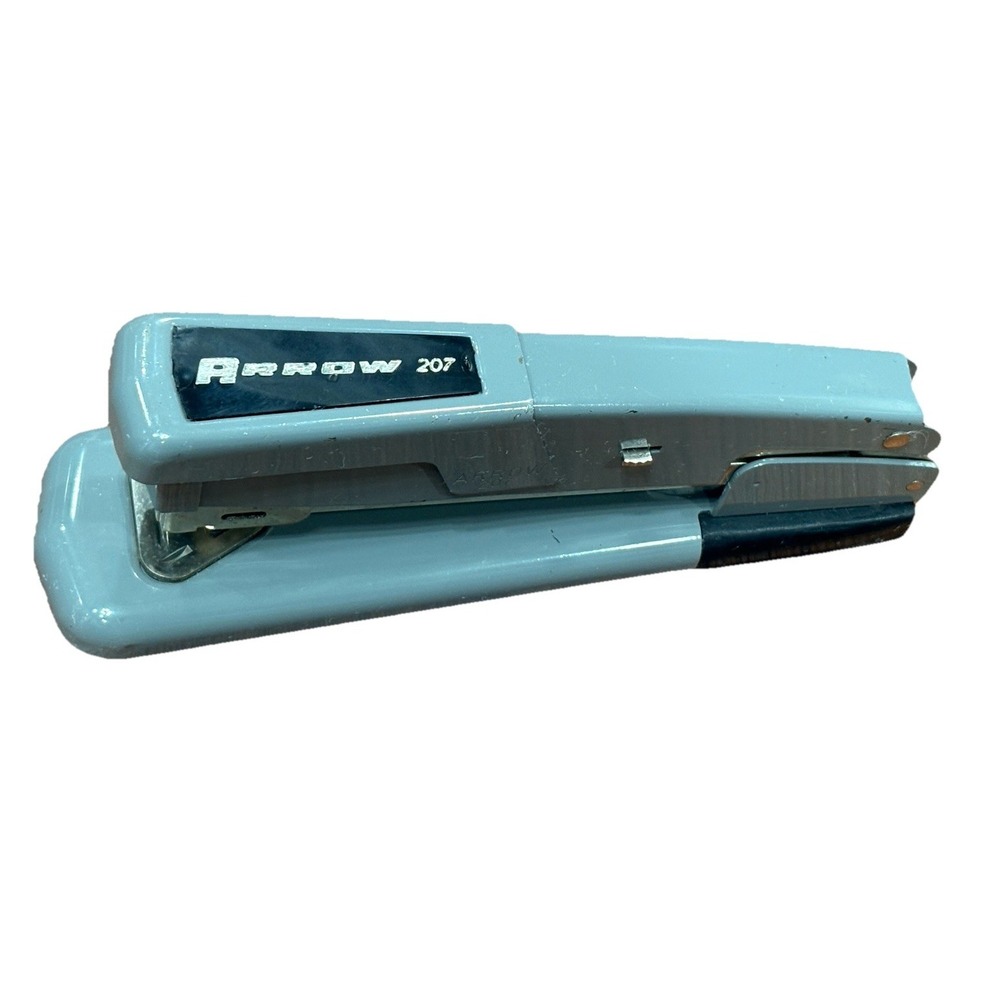 Vintage Arrow 207 Heavy Duty Deluxe Standard Stapler Grey Made In USA